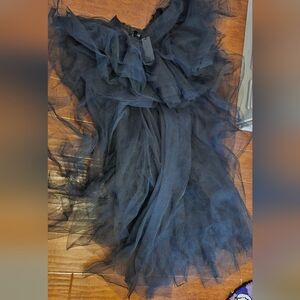 Widow Dolls Kill Hi Low Tulle Skirt. Wicked Nymph Princess Tulle Skirt - XL